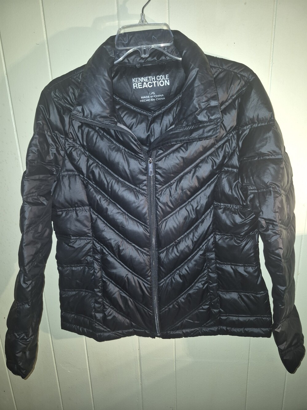 Kenneth Cole New York Packable Jacket W Contrast Lining black Size L Excellent